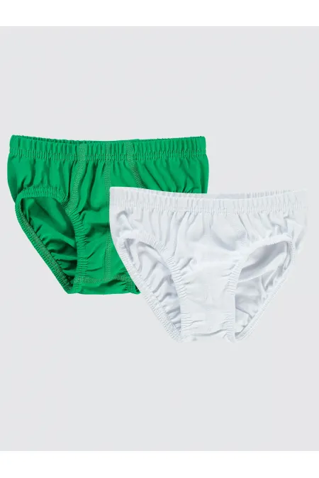 Culottes vertes et blanches pour garçon - Emballage