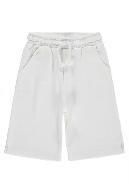 Pantalon Capri pour filles, 6-9 ans, blanc cassé - Emballage