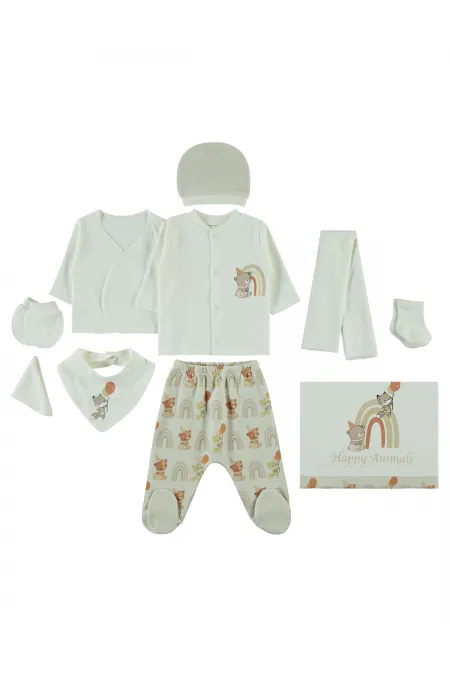 Baby Bodysuit Sets 0-24 Months Beige - Package