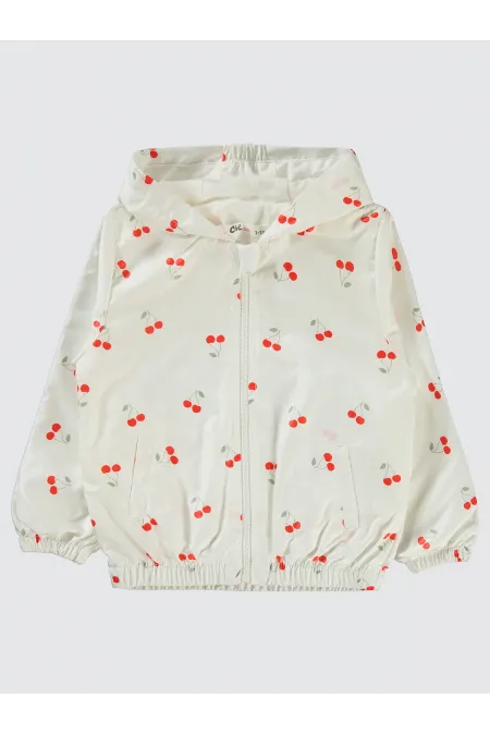 Kız Çocuk Yağmurluk 2-5 Yaş Ekru - Paket