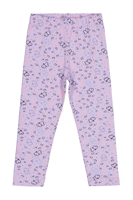 Leggings pour filles Km 2-5 ans Lilas - Emballage