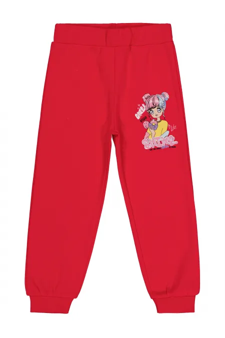 Bas de survêtement fuchsia pour fille de 2 à 5 ans - Lot