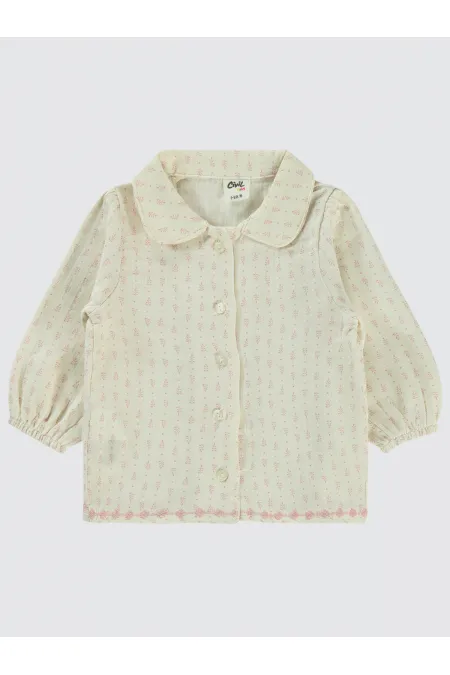 Bebek Gömlek 0-24 Ay Ekru - Paket