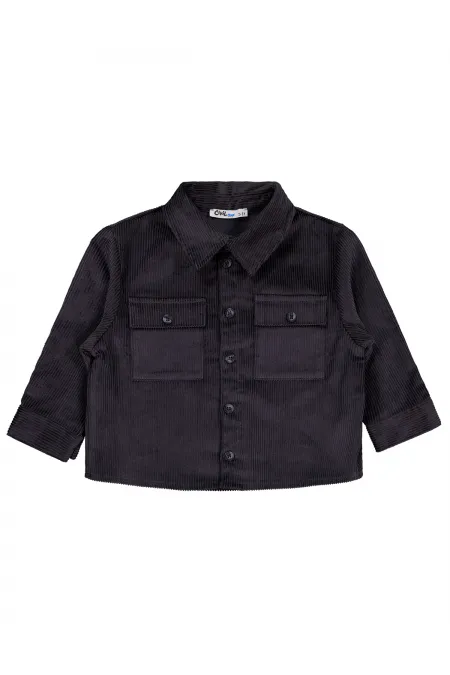 Chemise garçon anthracite 2-5 ans - Emballage
