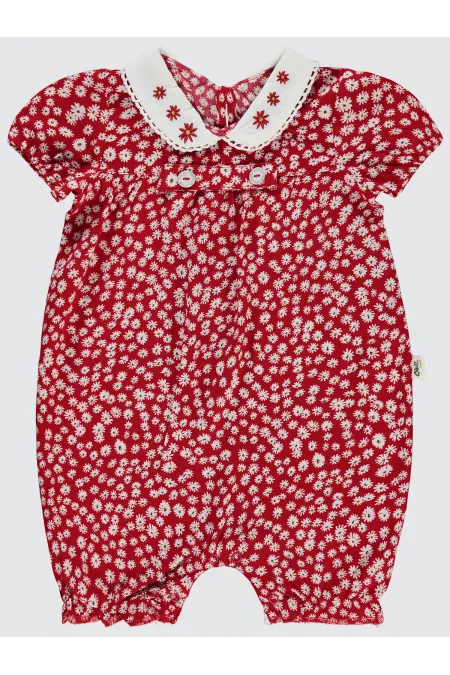 Grenouillères bébé 0-24 mois rouges - Emballage