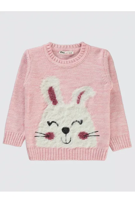 Pull rose pour fille de 2 à 5 ans - Emballage