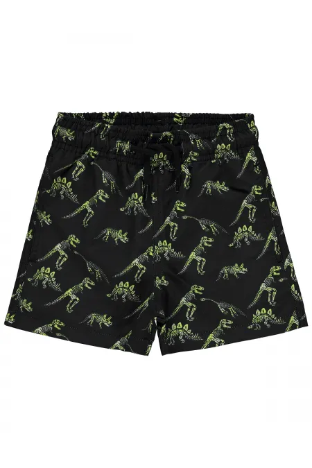 Erkek Çocuk Deniz Şort 2-5 Yaş Siyah - Paket