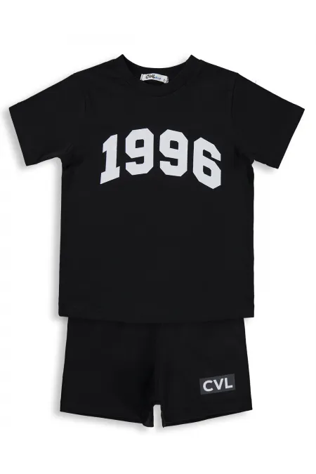 Ensemble d'équipe garçon 2-5 ans Noir - Emballage