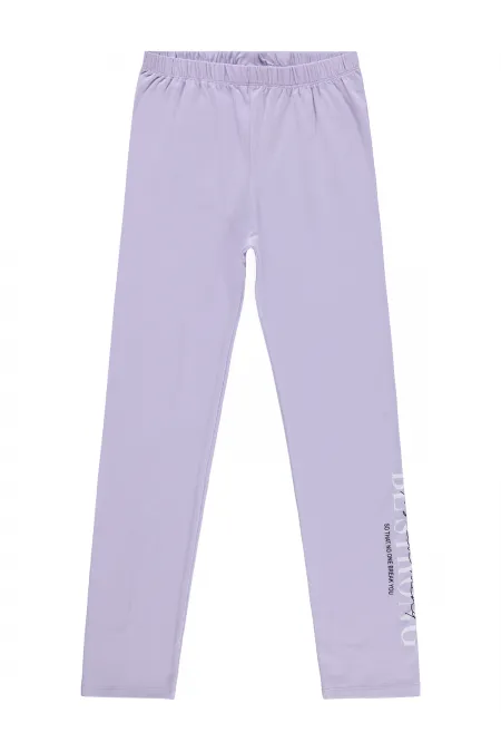 Leggings pour filles Km 10-13 ans Lavande douce - Lot