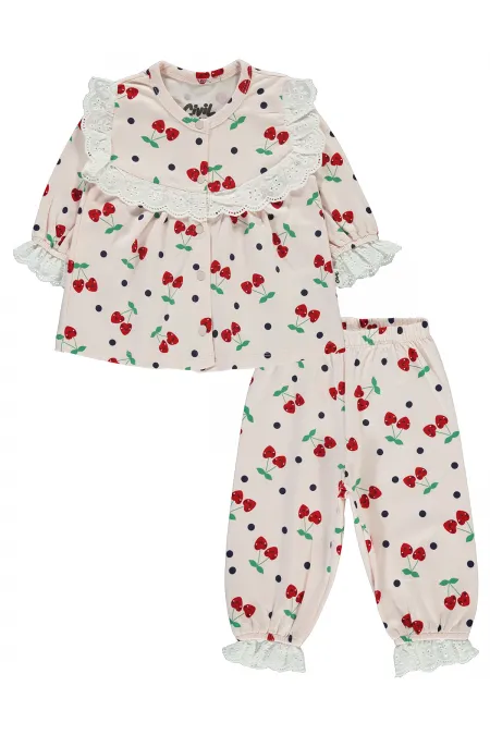 Baby Pajama Set 0-24 Months Light Salmon - Package
