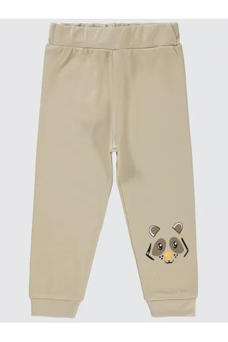 Erkek Çocuk Eşofman Altı 2-5 Yaş Yulaf Sütü - Paket