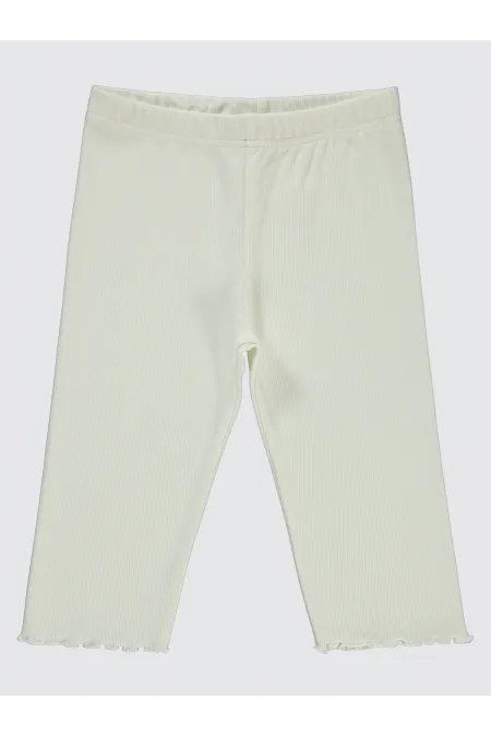 Collants pour filles de 6 à 9 ans, écru - Paquet