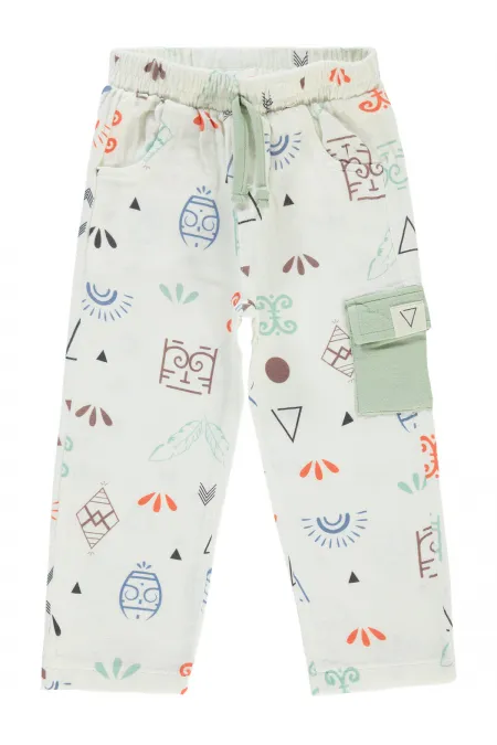 Pantalon garçon 2-5 ans menthe - Lot