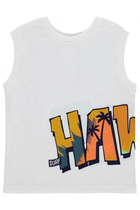 T-shirt garçon, 2-5 ans, blanc cassé - Emballage