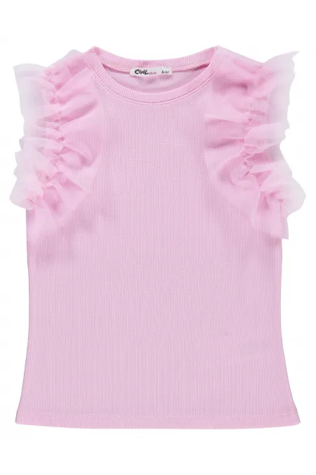 Kız Çocuk Tişört 6-9 Yaş Pembe - Paket