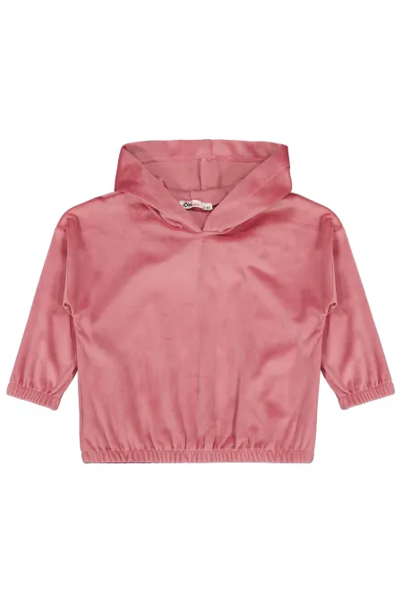 Kız Çocuk Sweatshirt 2-5 Yaş Gül Kurusu - Paket