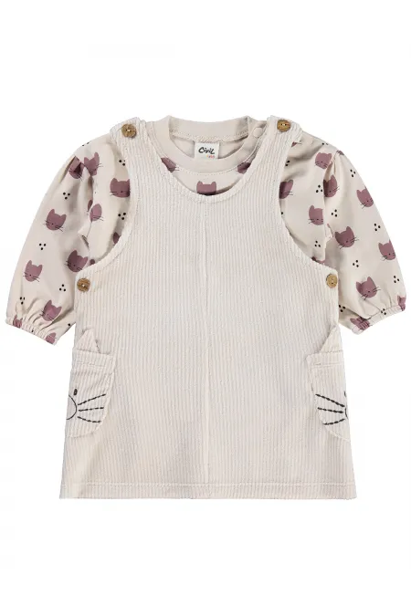 Baby Jumpsuit and Dress 0-24 Months Stone Color - Package