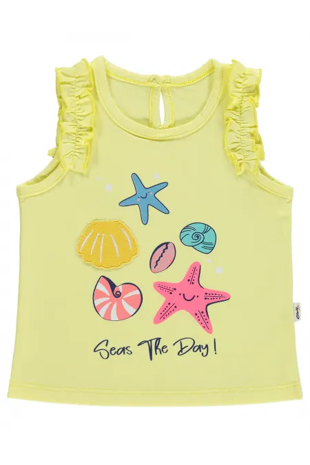 Bebek Tişört 0-24 Ay Limon Sarısı - Paket