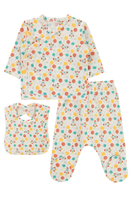 Baby Bodysuit Sets 0-24 Months Ecru - Package