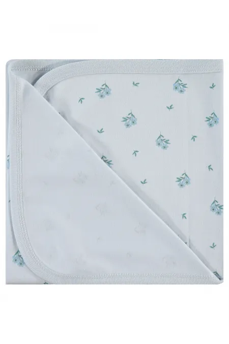 Ensemble couverture et lange pour bébé 0-24 mois, écru - Emballage