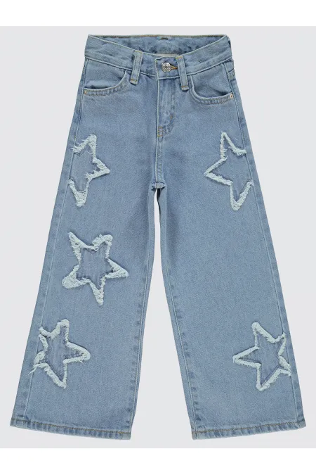 Kız Pantolonu 2-5 Yaş Açık Mavi - Paket Civil