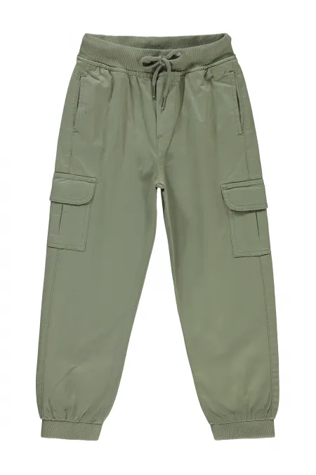 Pantalon garçon 6-9 ans kaki clair - Emballage