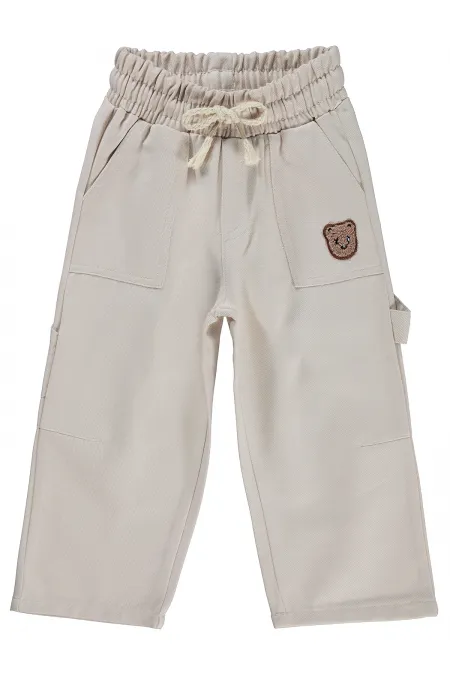 Pantalon garçon, 2-5 ans, couleur pierre foncée - Emballage