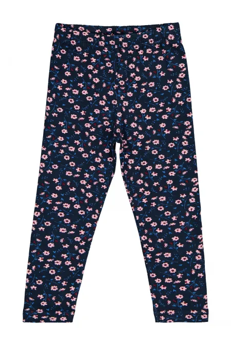 Leggings pour filles Km 2-5 ans Bleu marine - Emballage