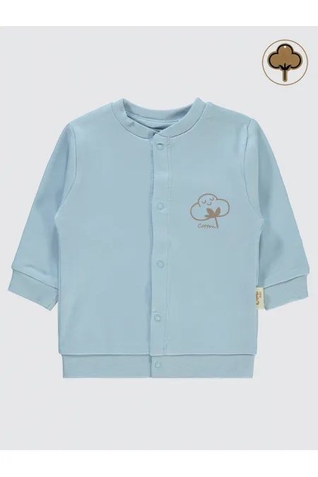 Gilet bébé bleu 0-24 mois - Emballage