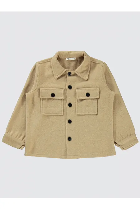 Chemise garçon beige 6-9 ans - Emballage