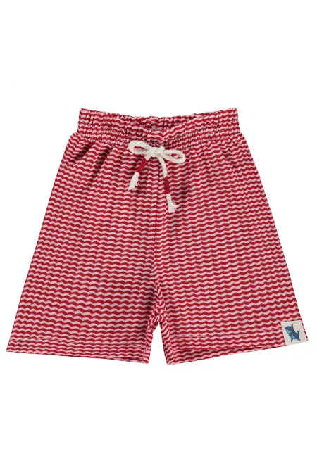 Short garçon, 2-5 ans, rouge - Lot