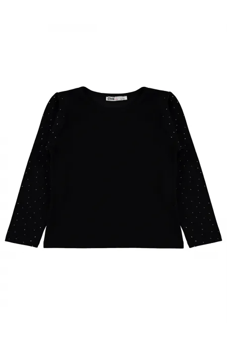 Sweat-shirt pour fille, 2-5 ans, noir - Emballage