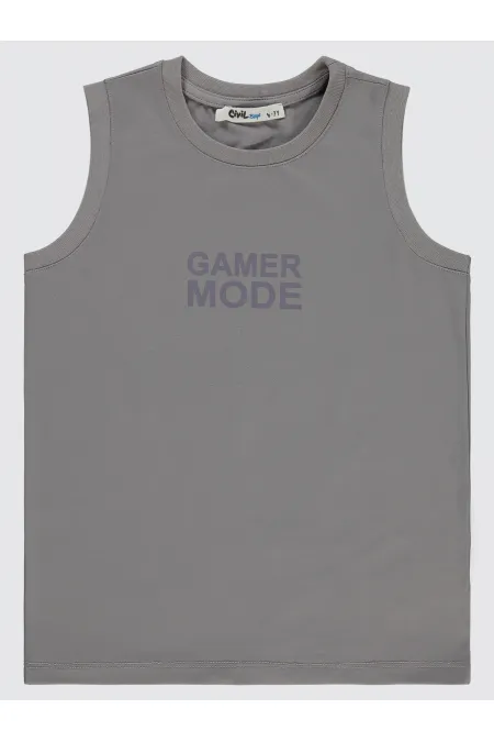 Lot de t-shirts gris pour garçons de 6 à 9 ans