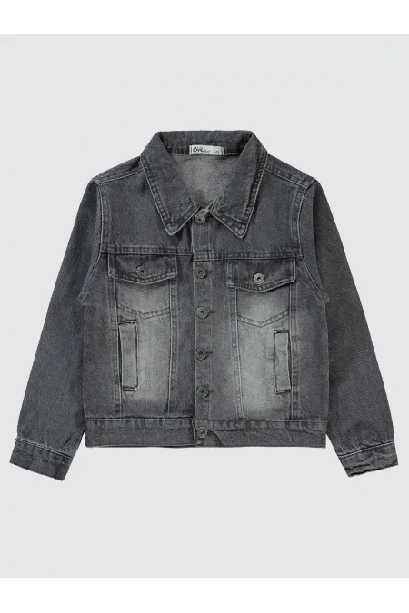 Veste garçon 10-13 ans, couleur fumée - Emballage