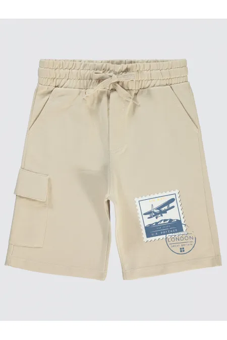 Capri garçon 6-9 ans, couleur pierre - Emballage