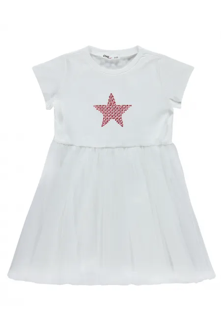 Girls' Jumpsuit and Dress, Ages 6-9, Off-White - Package