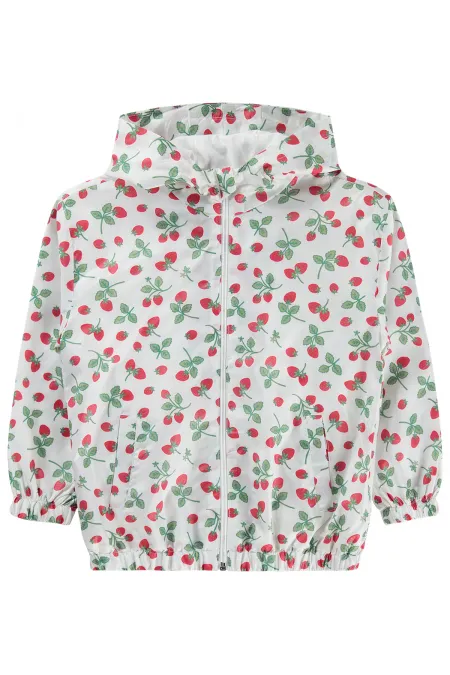 Kız Çocuk Yağmurluk 6-9 Yaş Ekru - Paket