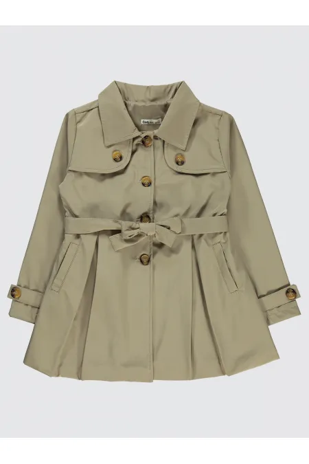 Kız Çocuk Ceket 10-13 Yaş Bej - Paket