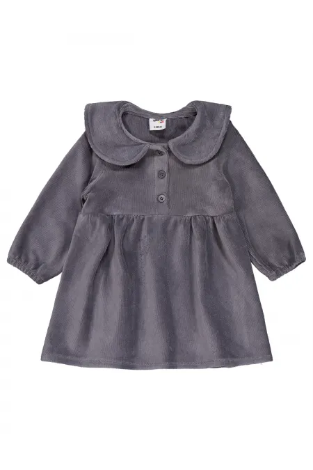 Baby Vest and Dress 0-24 Months Dark Gray - Package