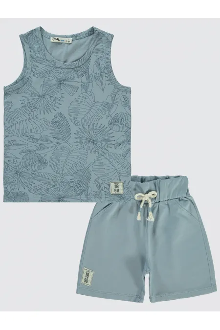 Boys' Suit 2-5 Years Old Soft Blue - Package