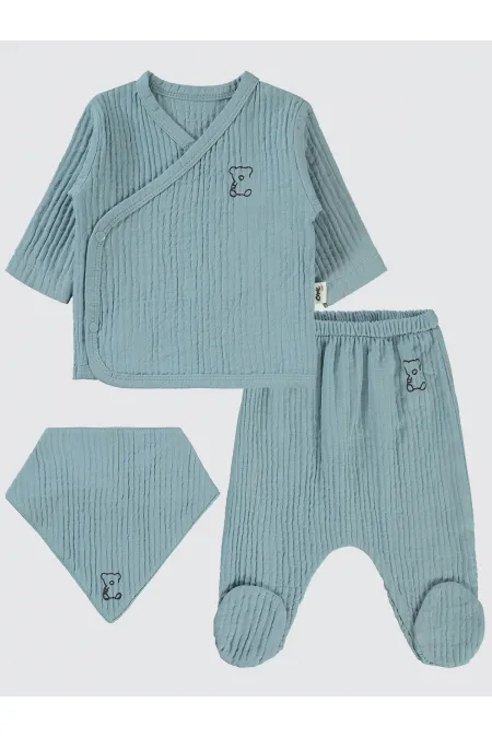 Baby Bodysuit Sets 0-24 Months Blue - Package