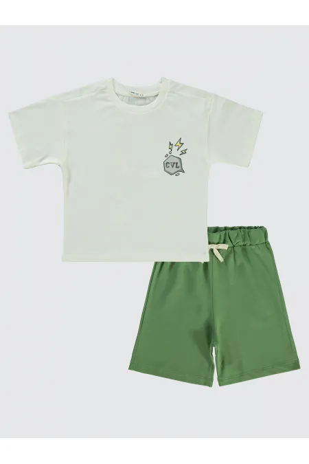 Ensemble pour garçon de 2 à 5 ans, couleur pierre - Emballage