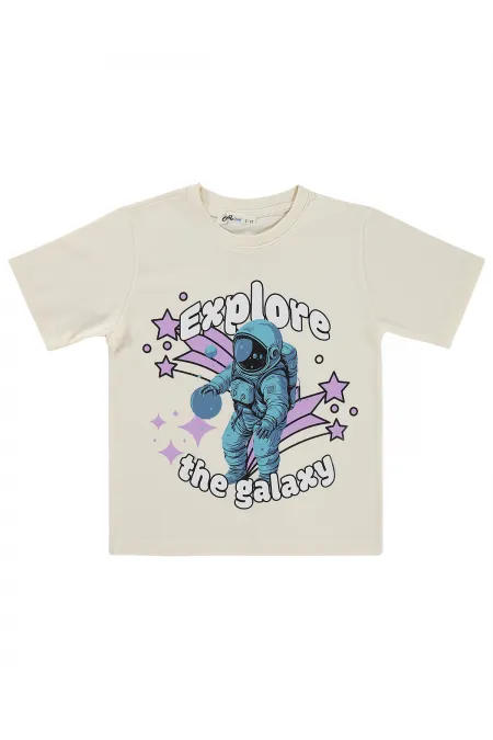 T-shirt garçon Km 2-5 ans écru - Emballage