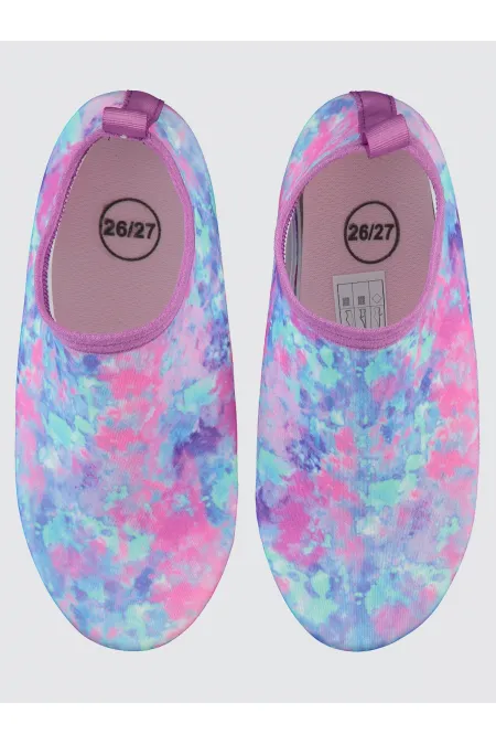 Chaussures de plage pour filles, pointures 26 à 30, en batik - Emballage