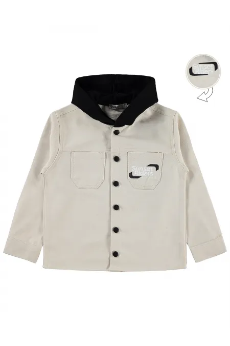 Boys' Shirt, Ages 10-13, Dark Stone Color - Package