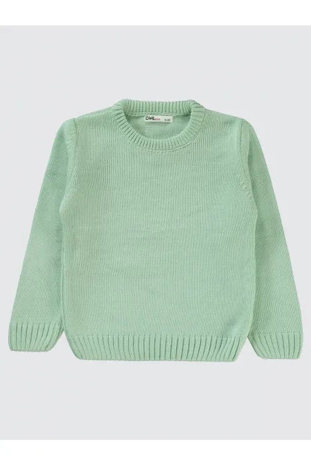 Pull pour fille 2-5 ans, couleur menthe - Emballage
