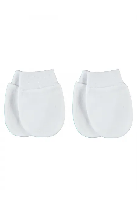 Gants pour bébé 0-24 mois blancs - Lot