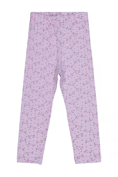 Leggings pour filles Km 2-5 ans Lilas - Emballage