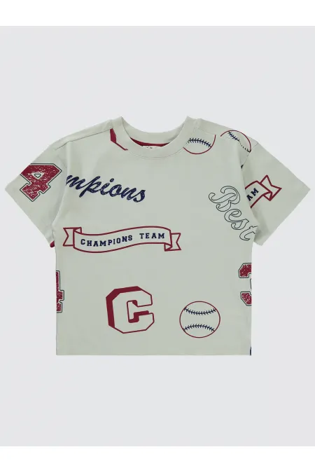 Boys T-Shirt 6-9 Years Old Claret Red - Package