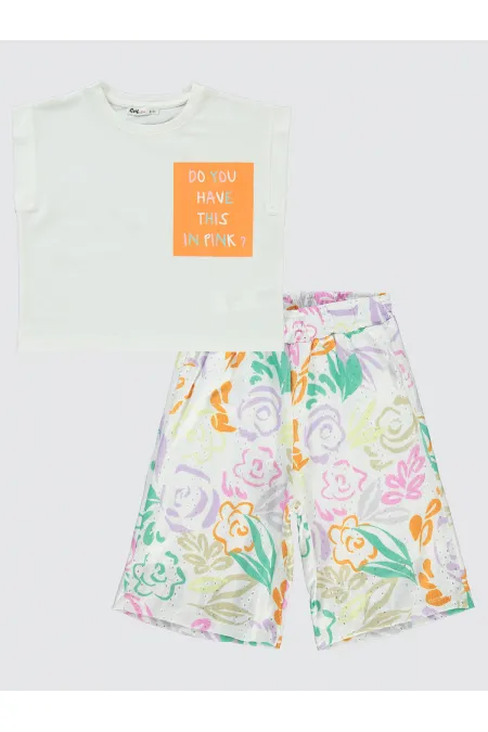 Girls' Suit 6-9 Years Old Ecru - Package